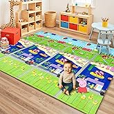 Wembley Peppa Pig Play Mat for Babies 0–12 Months | Thick 8MM Baby Play Mat for Floor | Reversible Waterproof Learning & Craw