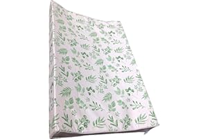 The Gilded Bird Wedge, Baby Changing Mat w/Raised Sides, Change Pad, 69cm x 44cm, Extra Thick, Wipeable (Lovely Leaves Green)