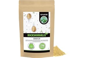 Alpi Nature Bockhornsklöver Pulver 250g, Malda Bockhornsklöverfrön, Malda Methi Frön för Matlagning