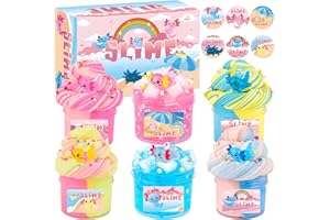 PETYUIOYU Axolotl Slime Kit with Cloud, Butter & Clear Formulas - Party Favors for Kids, Classroom Rewards