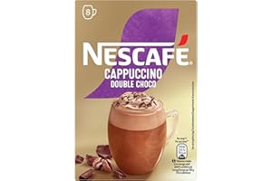NESCAFÉ GOLD NESCAFÉ Cappuccino Double Choco Solubile con Cacao, 8 Bustine 148g