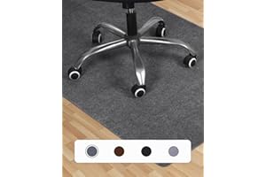 JUTYUM 90 x 140 cm, Bürostuhl Unterlage, Schreibtischstuhl Unterlage, Bodenschutzmatte bürostuhl, Kratzfest Bodenmatte Stuhlunterlage, Bodenschutzmatte für Laminat, Parkett und Hartböden (dunkelgrau)