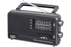 Trevi 0074600 Portable Radio, Black