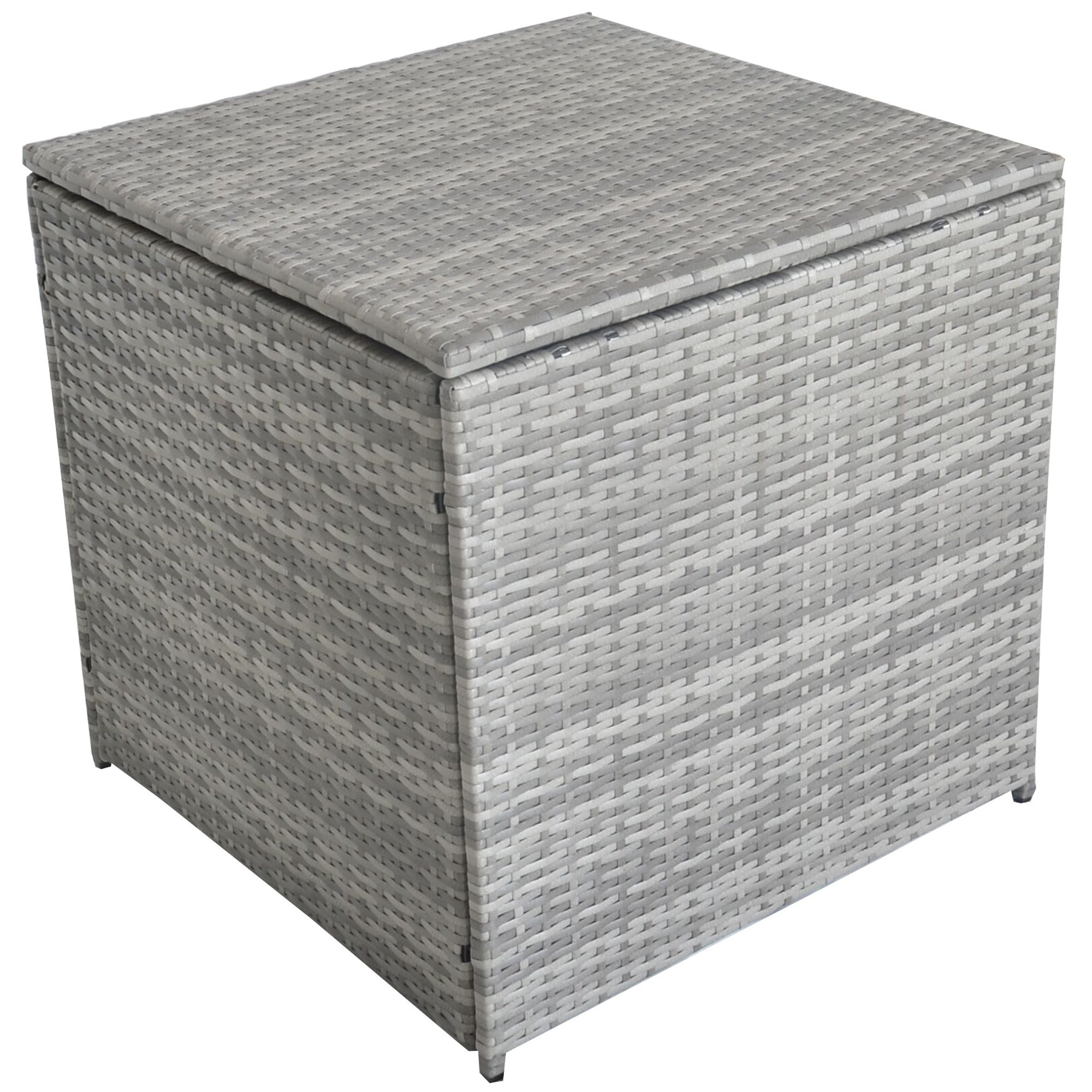 Jalano Poly Rattan Lounge Set Gartenmöbel Gartengarnitur 4 teilig grau – Bild 6