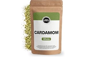 Spicy Welt Grön Kardemumma Hel (250g) - Hela Kardemummakapslar för Kardemummabullar, Vetebröd, Ris, Curry