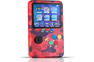 WeLohas Retro Gaming Console,10 Classic Emulator,10000+ Fun Video Games Preloaded,Electronic 3D Games,64GB TF Card,3.0" HD Screen,360°Rocker,Rechargeable & Portable,Gameboy Gift for Teens Adults