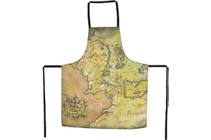 SD Toys Delantal Mapa El Señor De Los Anillos Grembiule Mappa Il Signore degli Anelli, Único Unisex-Adulto