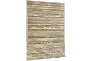 Acomoda Textil – Alfombra Bambú para Interior y Exterior. Alfombra con Cenefa Resistente, Lisa, Estampada y Antideslizante para Hogar, Dormitorio, Cocina, Jardín y Entrada. (160x230 cm, Modelo D)