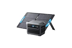 Anker SOLIX C1000 Gen 2 Portable Power Station with 100W Solar Panel, 2,000W (Peak 3,000W) Solar Generator, Full Charge in 49 Min, 1,024Wh LiFePO4 Battery for Home Backup, Power Outages, and Camping