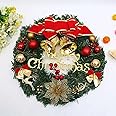 TBSITNS Christmas Wreath Christmas Garland Christmas Tree Decoration Gift Festival Gifts are Suitable for Various Holiday Gatherings (30CM Bell Model)