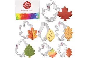 Ann Clark Autumn Leaves kakskärare 7-st. Set (inkluderar ek, tår- och
