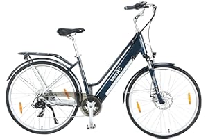 ‎SMARTEC smartEC Trek-28D E-Bike Damen Trekking 250W Hinterradmotor Li-Ion-Akku 36V/13Ah Elektrofahrrad 28 Zoll Reichweite 90km bis 25 km/h Trekking City