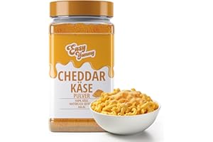 ‎EASY YUMMY EASY YUMMY - Cheddar Käsepulver 300g – Instant Käsegeschmack für Mahlzeiten & Snacks – Immer Bereit, Keine Kühlung Nötig – Aus 100% Echtem Käse – Natürliche Färbung
