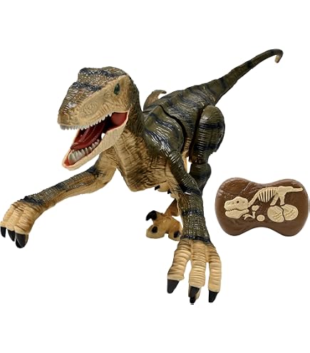 JAWSEU Jouet Dinosaure Télécommande 2.4G, RC Control Dinosaure Télé
