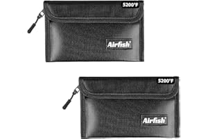AIRFISH Bolsa de dinero ignífuga 5 x 8 pulgadas