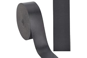 GORGECRAFT Sangle en Cuir Double Face Noir de 3m*30mm*1.8mm pour Ceinture en Cuir Lisse pour Projets D'Artisanat, Fabrication de Vêtements, Poignées de Sac, Ceintures