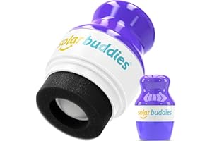 Applicateur de crème solaire Solar Buddies - Vert unique - Applicateur de crème solaire et de lotion rechargeable à éponge pour enfants, adultes et familles - Contient 100 ml