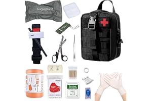 YEAHBOOM Tactique Sac de Secours,Trousse Tactique,Pochette EMT Médecine Tactique,Trousse Kit de Premiers,Soins Militaires,Sac Molle de Premiers Secours Militaire,Pochette de Sauvetage Trousse de Secours