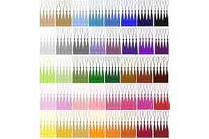BetterJonny 200pcs-13cm 40 Colors Mini Tassels, Terylene Soft Bookmarks Tassels for DIY Craft Supplies Home Decor