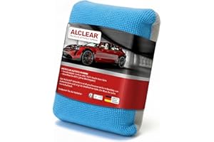 ‎ALCLEAR ALCLEAR 950014 Antibeschlagschwamm 13x10x3,5 cm, Ultra-Mikrofaser Schwamm gegen Beschlagene Autoscheiben, für Windschutzscheibe, Seitenscheiben & Spiegel. Auto Innenraum trocken halten