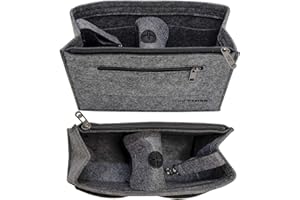DuneDesign Organiseur Sac à Main Insert Feutre S M L XL Poche Intérieure Gris