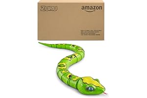 ROBO ALIVE Robotic King Python Giocattolo, 80 cm, Movimenti realistici, Serpente Giocattolo Robotico Alimentato a Batteria