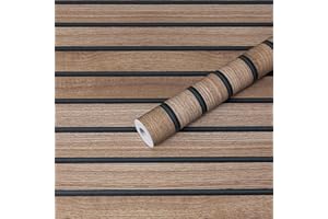 Hode Selbstklebende Tapete Holzoptik Braun 44X300cm, Klebefolie Holzoptik für Möbel Dunkelgrün, Möbelfolie Selbstklebend, Folie für Möbel Schlafzimmer Wohnzimmer Wand