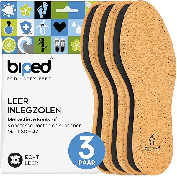 Schoenzolen, 4 paar Barefoot-zolen met latex demping, op maat te