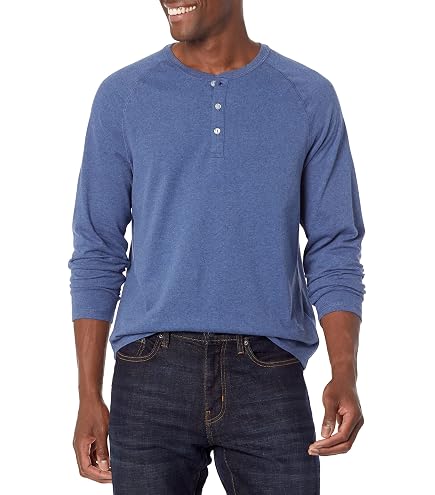 Urban Classics Organique Oversize Henley Haut à Manches Longues Coton