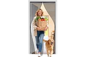 ViShawtek Zanzariera Magnetica 130x240, Zanzariera Porta Finestra, Tende Antizanzare, Mosquito Net, Fly Screens For Doors