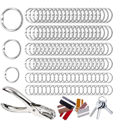 100 Anneaux De Reliure Métal 20mm (0,78”) - Pour Fiches, Cahiers, Porte‑clés - Argent - Organisation Bureau - 5