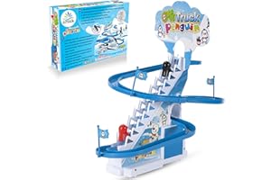 ARSUK Jouet Musical Pingouin Penguin Race Game avec Lumières LED Clignotantes et Musique, Manchot Jouets Jeux Amusants pour Tout-Petits et Enfants