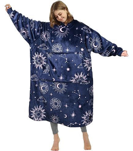 Catalonia Classy Coperta Con Cappuccio Oversize In Pile – Extra Lunga Con Tasca, Morbida E Calda, Taglia Unica - 2