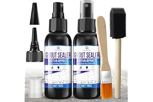 Tätningstätning - 200 ml vattentät förseglad för kakel, golv, kök - applicering 2 i 1 spray - transparent, snabbtorkande, flä