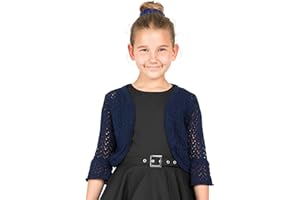 BlackButterfly Bambini Manica Lunga Bolero Cardigan a Maglie Larghe Ragazze