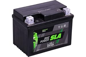 intAct - Bike-Power SLA12-5Z-S, CTZ5-A, batería de Moto 12V 4Ah 50A (EN), batería AGM para Scooter, Moto, Quad, Tractor de césped y Muchos más, batería sin Mantenimiento y a Prueba de Fugas