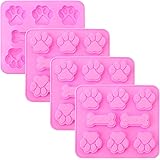 homEdge homEdge Stampi in silicone per zampe e ossa di cucciolo 2 in 1, stampi in silicone antiaderente per alimenti per cioc