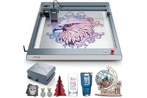 ORTUR OLM3 Graveur Laser - Puissance de sortie 20W CNC Machine a Graver Laser, 20000mm/min, Gravure Laser Bois, Acrylique, Métal, Verre, avec une Pompe à Air de 50L