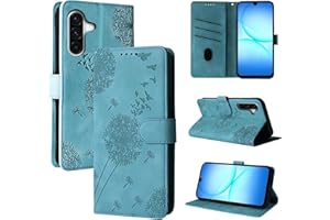 Rostsant Handyhülle für Samsung Galaxy A17 5G Löwenzahn PU Leder Flip Case Brieftasche Tasche Hülle Magnetisch Handyhülle für Samsung Galaxy A17 5G Blau