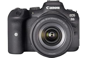 Canon EOS R6 + RF 24-105 F4-7.1 IS STM (Black) - Full Frame Mirrorless Camera Built for Stills and Video (20fps silent continuous shooting, 4K up to 60p video and 8-stop Image Stabilisation)