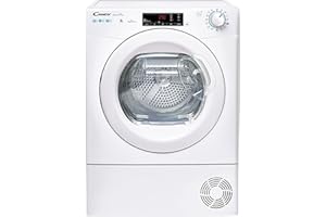 Candy Smart Pro CSOE H9A2TE-S, Secadora 9KG, Bomba de Calor, Pantalla Smart Text, WiFi, App hOn, 7 Ciclos Rápidos, Cajón Condensación 5L, Planchado Fácil, Inicio Diferido 24H, Blanco