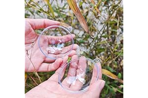 YOZIEMQ Hohlkugel aus Acryl, durchsichtig, befüllbar, Ornamente, DIY, transparente Kunststoffkugeln für Neujahrsgeschenk, Weihnachtsbaum, Heimdekoration, Hochzeit, Party (6 cm, 20 Stück)