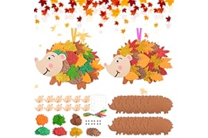 WuGU Kit Lavoretti Creativi Autunnali, Set di Lavoretti con Ricci per Bambini, Bambini di 3-10 Anni Regalo Autunnali, Regali per bambini per il Ringraziamento