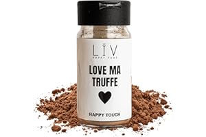 LIV HAPPY FOOD LÏV Happy Food - Happy Touch - Poudre de truffe - Vraies truffes d'été déshydratée - Délicieux parfum de truffe sans les calories - Vegan - 30g