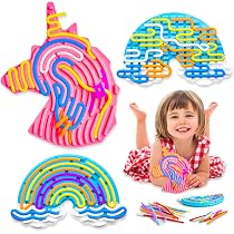 Lot 4 Planches Sensorielles Lumineuses Enfants - Animaux Phosphorescents, 44 Cordes, Pour Autisme, TDAH, Motricité Fine, 3 Ans Et + - 7