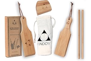 ANDOV Gnocchi Set Pasta Maker Tavola per Gnocchi Garganelli Macchina Taglia Pasta Fresca in Legno di Bamboo Naturale Accessori Cucina Tradizionale Italiana