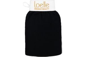 Loelle - Exfoliating Glove to Eliminate Ingrown Hairs, Dead Skin and Cellulite - Body Exfoliator Sponge - Shower Scrub Ideal for Smooth Skin and Prolonging a Tan - Kessa Gloves (1 Piece)