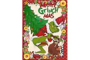 NAIMOER Grinch - Kit per pittura a mosaico con diamanti 5D, per adulti, fai da te, con albero di Natale, perfetto per rilassarsi e decorare le pareti della casa, 30 x 40 cm