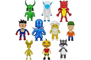 Gensly Stumble Guys - Set di 10 statuette Stumble Guys per torte Stumble Guys Mini figure regalo per fan
