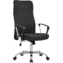 Sedia Da Ufficio Ergonomica Yaheetech - Schienale In Rete, Reclinabile, Altezza Regolabile, Portata 136 Kg